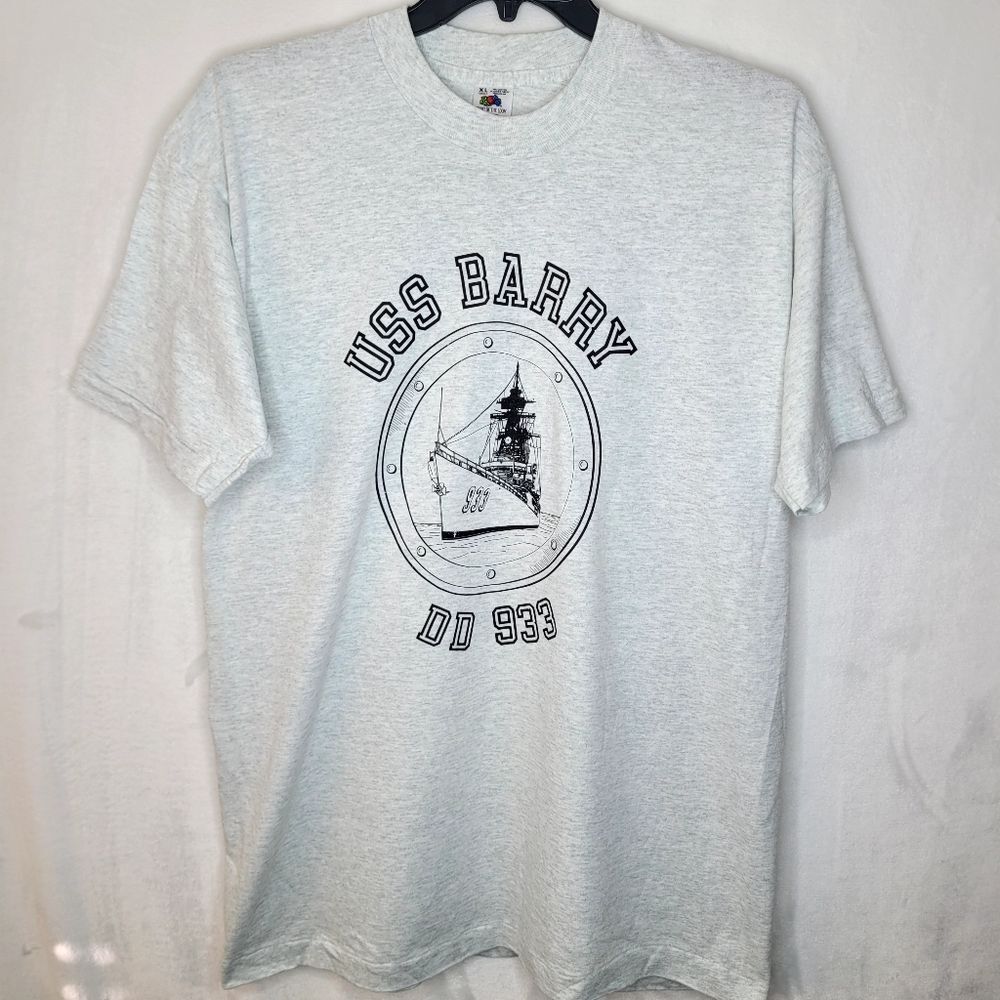 Vintage USS Barry‎ DD 933 United States Navy Destroyer T Shirt Size XL